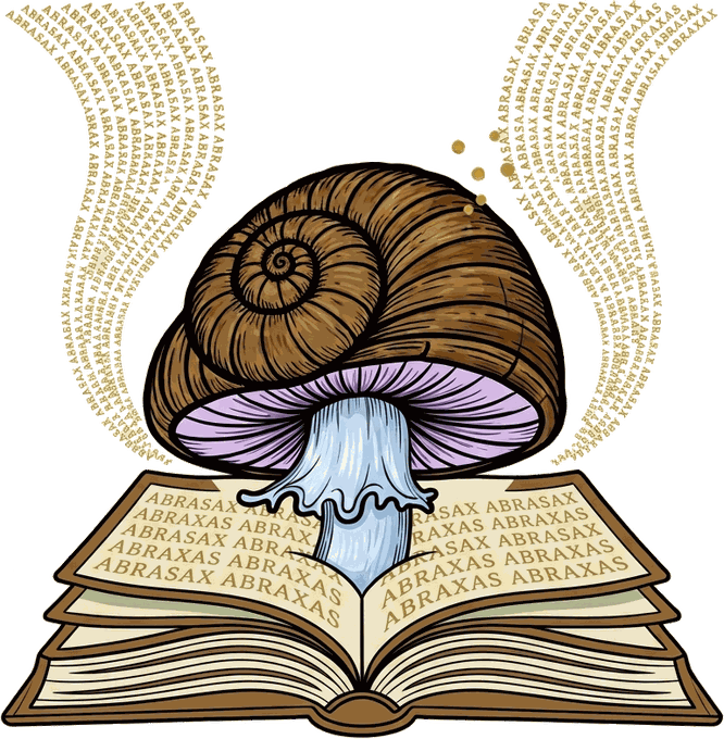 Paracoding Press — an open book with a mushroom growing from its pages